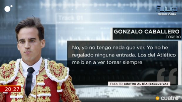 Declaraciones de Gonzalo Caballero / 'Cuatro al día'