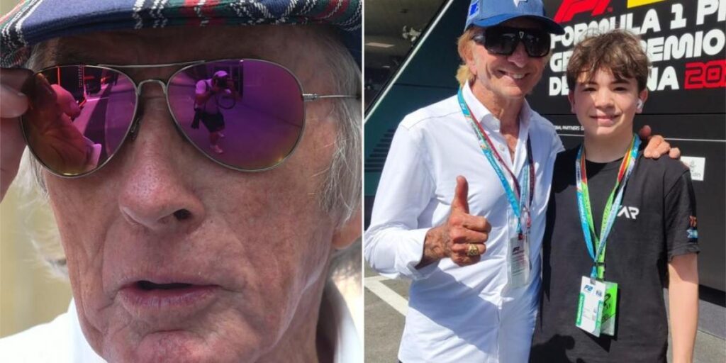 Jackie Stewart y Emerson Fittipaldi, dos leyendas con Alonso y Sainz