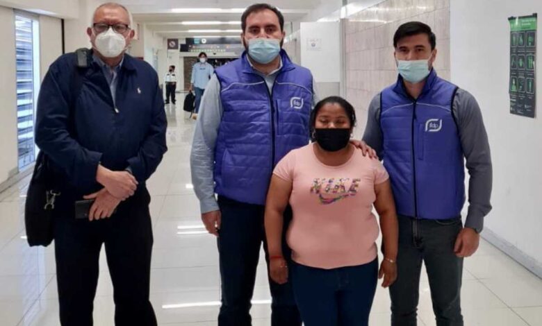 Juanita Alonzo voló a Guatemala, tras ser encarcelada injustamente siete años en México