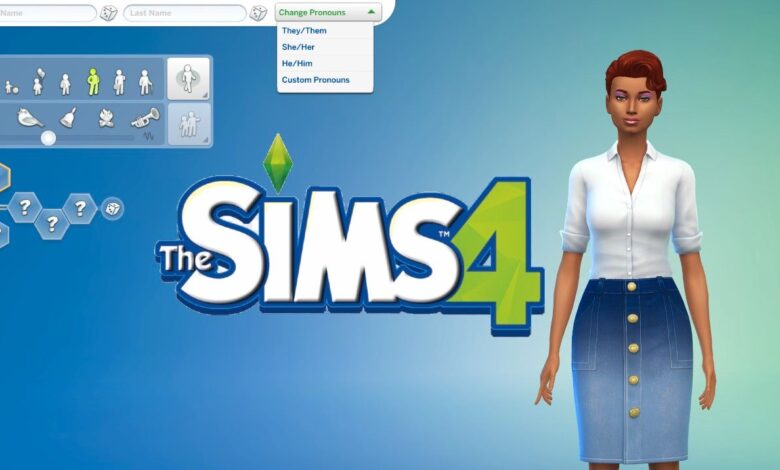 La actualización CAS de pronombres personalizados de Sims 4 es una gran victoria de inclusión