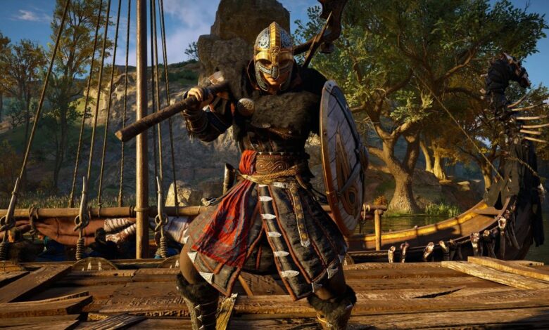 La actualización de Assassin's Creed Valhalla agrega la construcción de armerías, las cargas de equipo