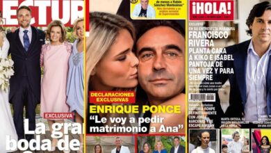 La boda de las Campos, la pedida de Enrique Ponce o la ruptura de Victoria Federica, en las portadas