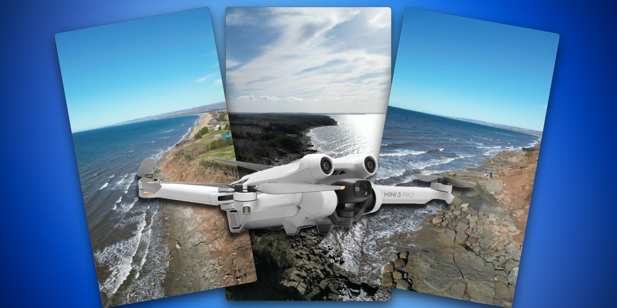 La cámara del dron DJI Mini 3 Pro puede girarse para tomar retratos de calidad total