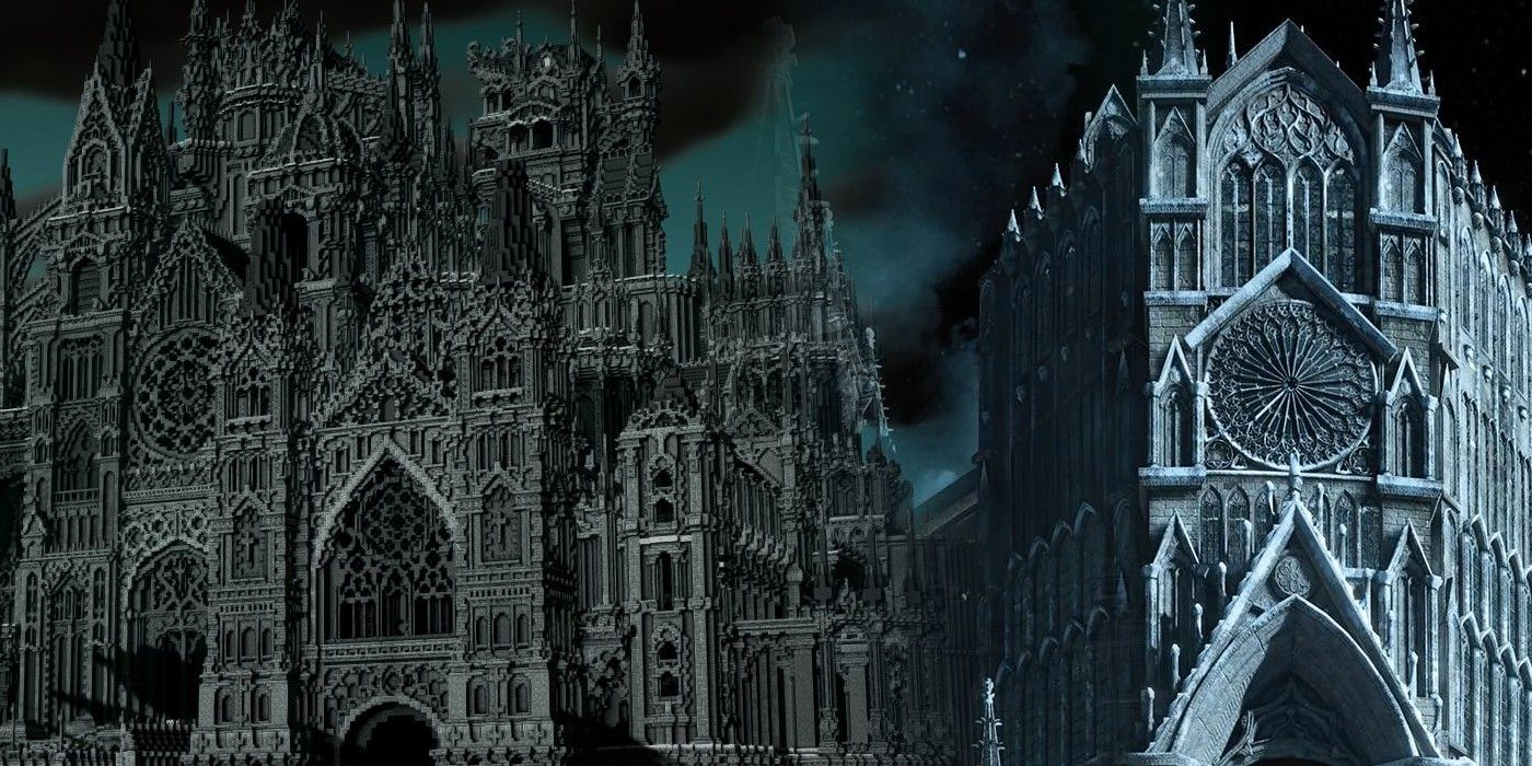 La fortaleza Megabuild del jugador de Minecraft se parece a Dark Souls