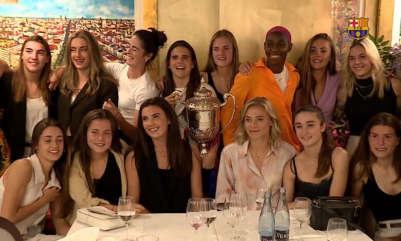 Laporta, en la cena de cierre de temporada del Barça femenino