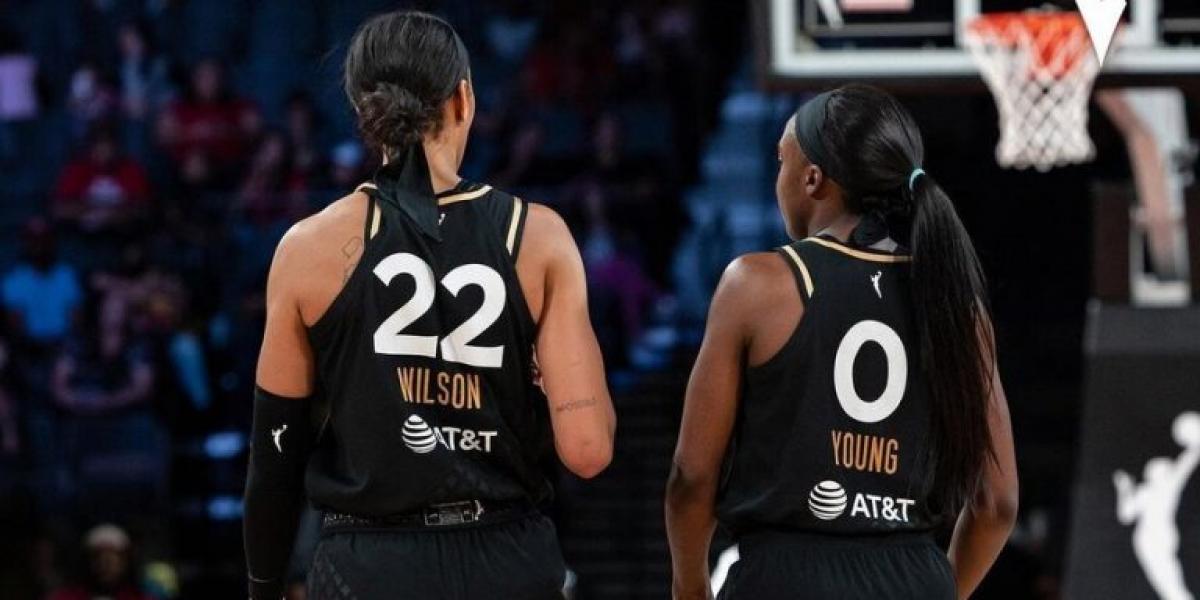 Las Vegas Aces igualan el récord de triples de la WNBA en una noche de fiesta