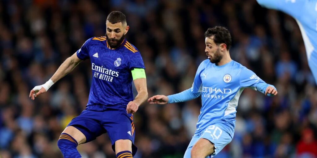 Las estadísticas del Real Madrid - Manchester City, en tiempo real