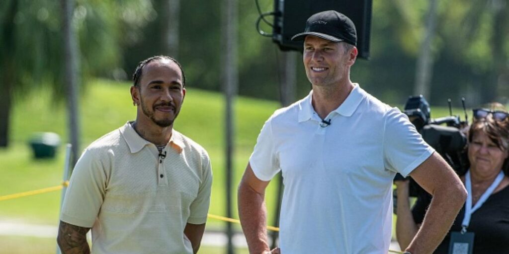 Lewis Hamilton y Tom Brady juegan juntos al golf en vísperas del GP de Miami