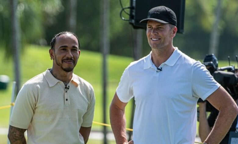 Lewis Hamilton y Tom Brady juegan juntos al golf en vísperas del GP de Miami