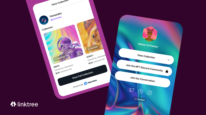 Linktree está implementando nuevas funciones para permitir a los creadores mostrar sus NFT