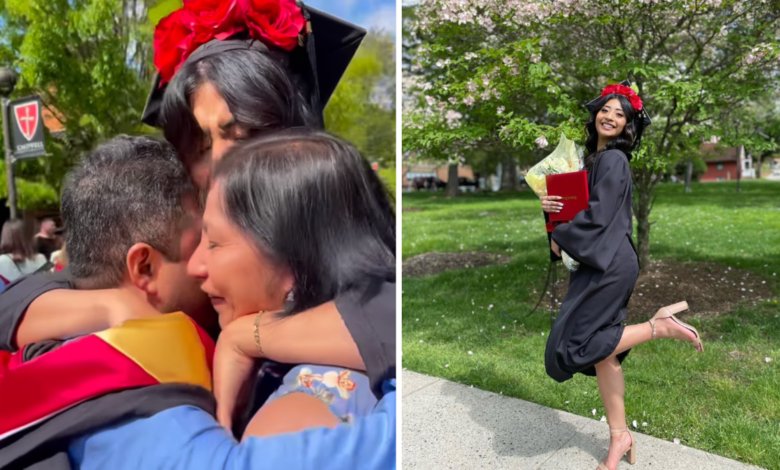 “Lo logramos juntos”: joven de origen mexicano agradece a sus padres por recibir doble bachillerato