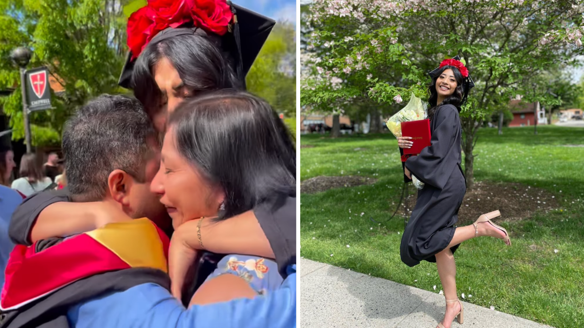 “Lo logramos juntos”: joven de origen mexicano agradece a sus padres por recibir doble bachillerato