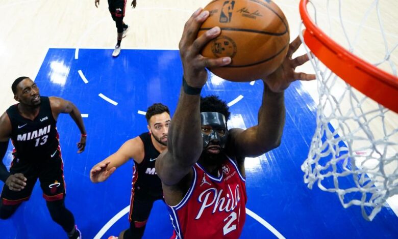 Los Sixers sonríen con Embiid y Harden y ponen el empate contra los Heat