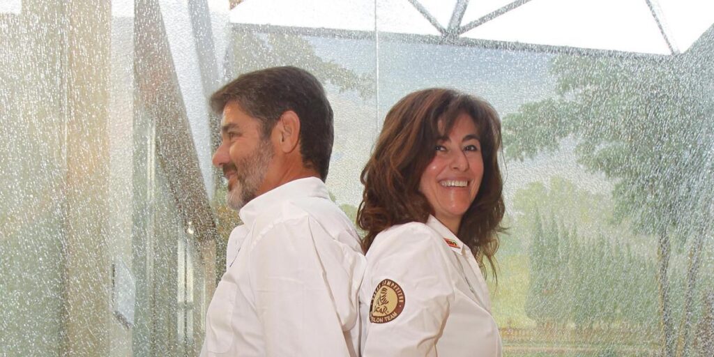 Los dakarianos Fina Román y Josep Maria Servià, rivales por primera vez