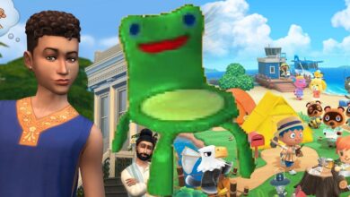 Los fanáticos de Animal Crossing se burlan del nuevo artículo Froggy Chair de Sims 4
