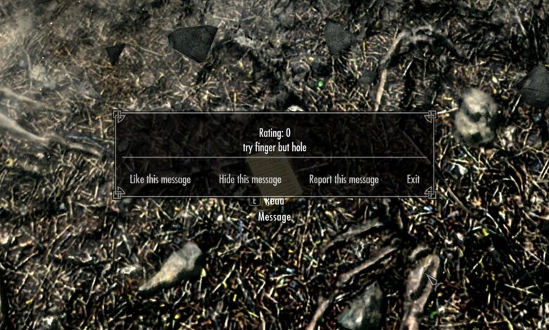 Los mensajes de Elden Ring-Style llegan a Skyrim a través de Mod