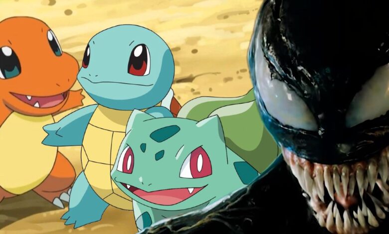 Los principiantes de Pokémon se infectan con Venom Symbiote en un arte inquietante