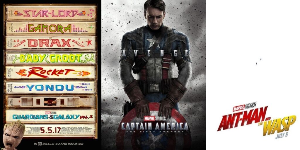 MCU: Los 10 mejores carteles de películas