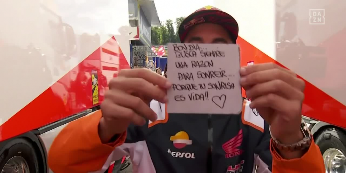 Marc Márquez deja una nota