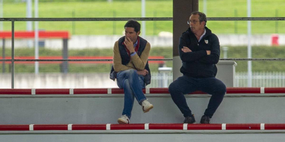 Marcelino presencia el entrenamiento de Argentina en Lezama