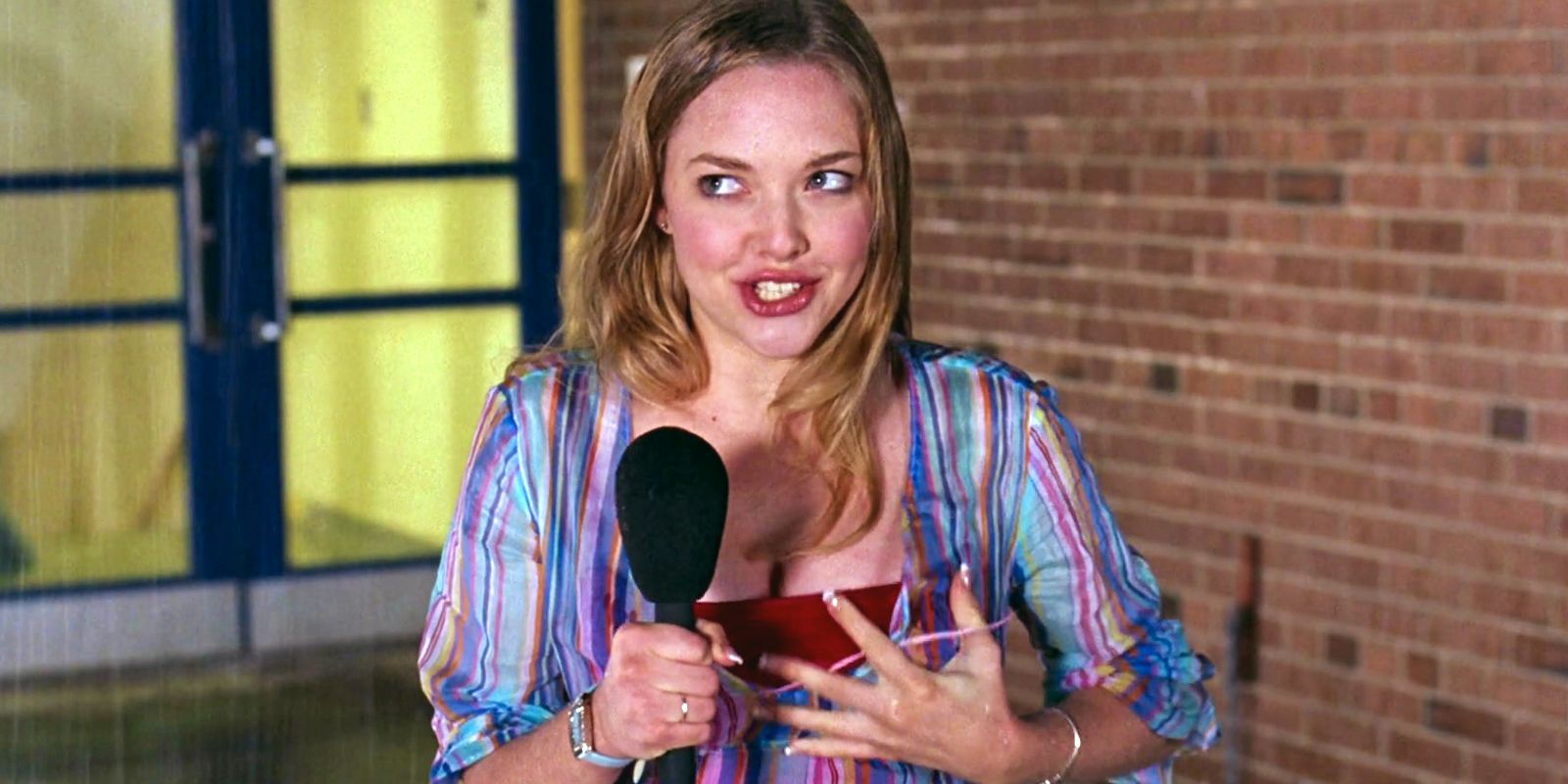 Mean Girls Weather Report Escena Reacción Asqueada Amanda Seyfried