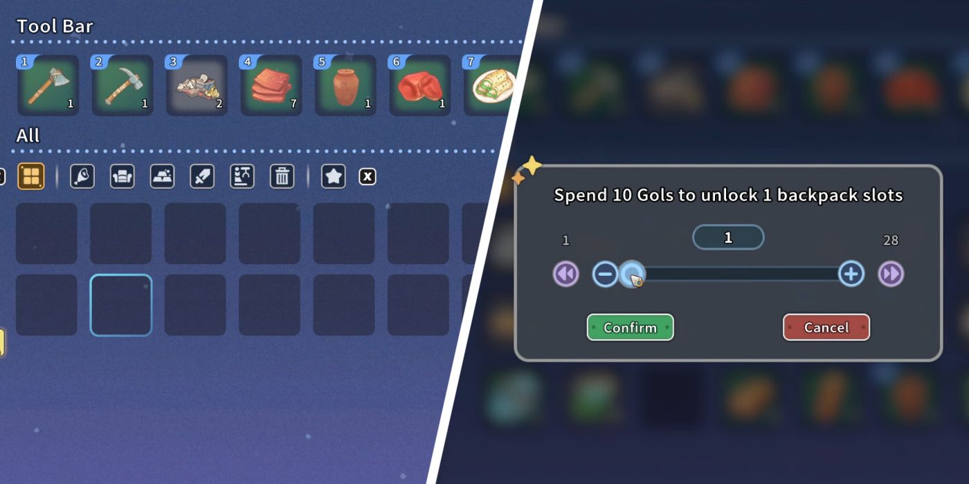 Mi tiempo en Sandrock: cómo aumentar el tamaño de su inventario de mochilas
