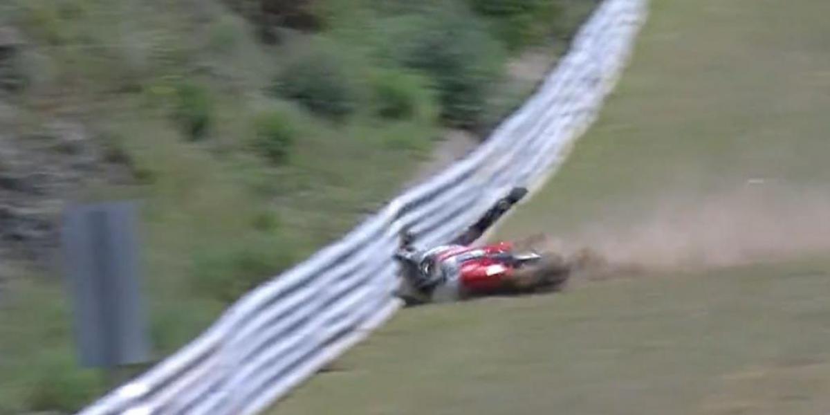 Milagro en Estoril tras este violento accidente contra el muro