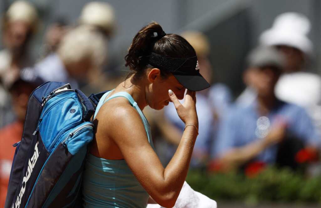 Muguruza resbala otra vez en Madrid