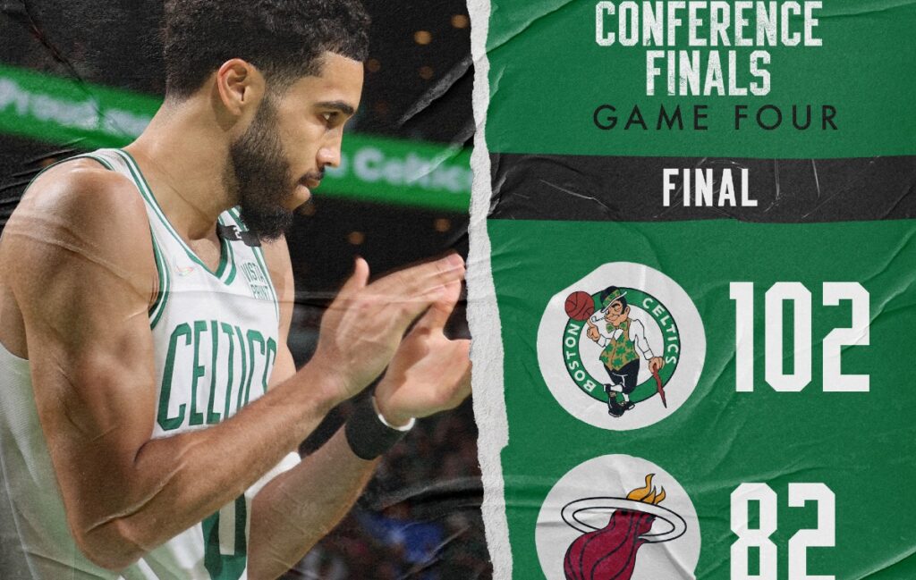 NBA: Boston le pega un baile a Miami y empareja la serie 2-2 en la Final Este | Video