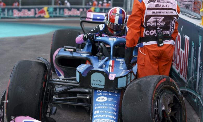 Ocon y Sainz compitieron mermados en Miami
