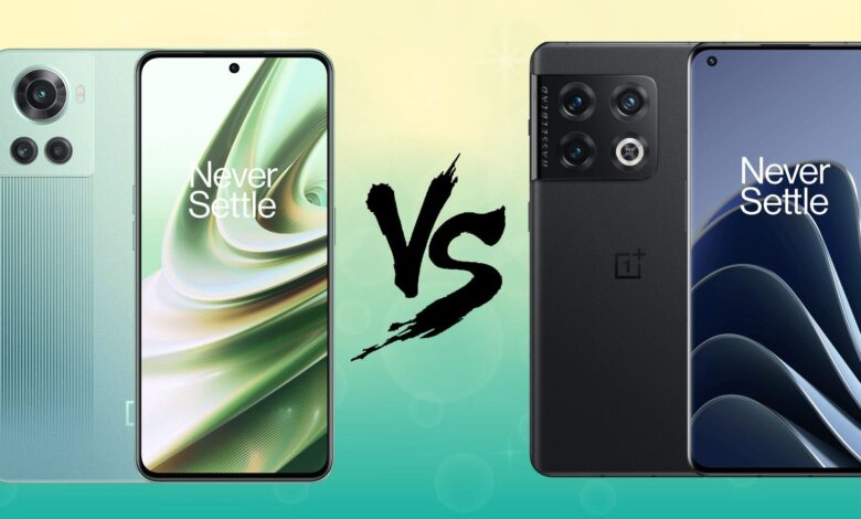 OnePlus 10R vs.  OnePlus 10 Pro: cómo se comparan los dos teléfonos OnePlus