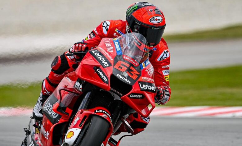 Pecco Bagnaia lidera y Marc Márquez a la Q1