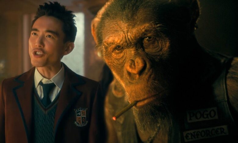 Pogo Twist de Umbrella Academy se burla de un secreto de Sparrow Academy