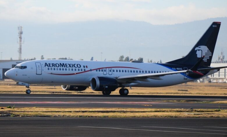 Reportan nuevo incidente en el AICM, ahora en aterrizaje de avión de Aeroméxico