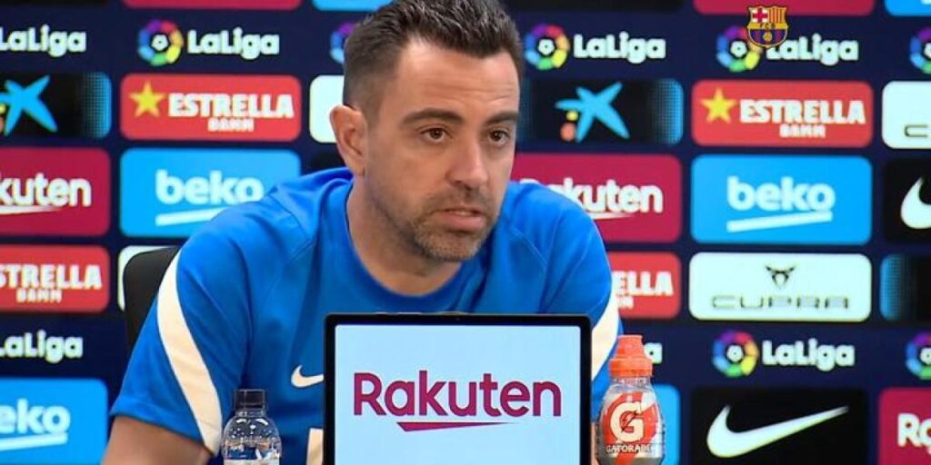 Rueda de prensa de Xavi, en directo