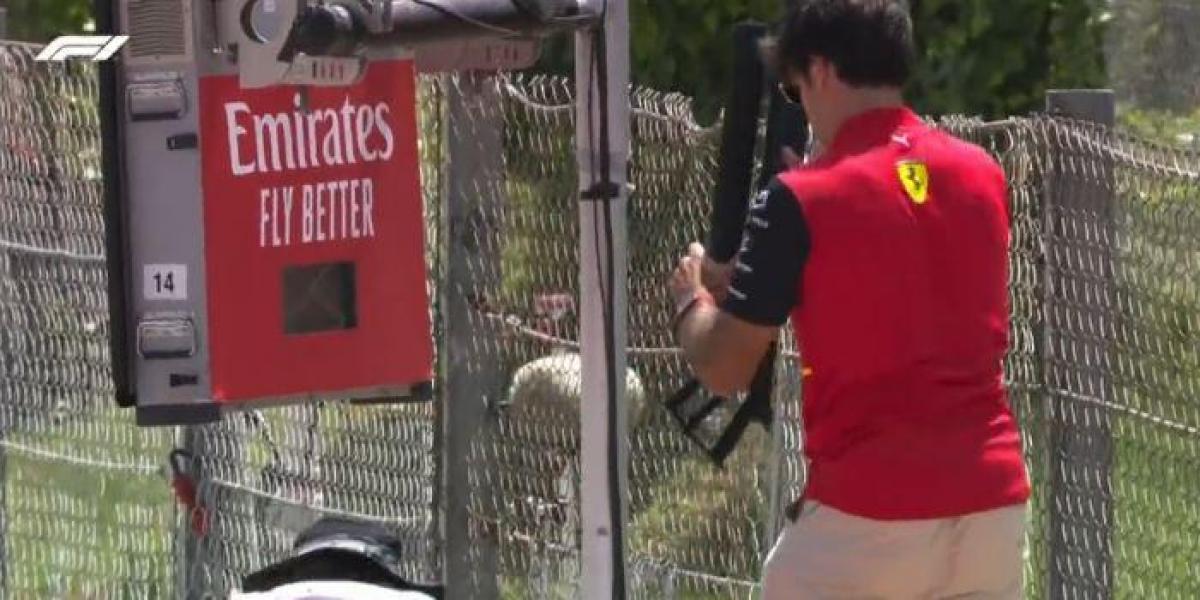 Sainz se da un baño de masas en el Circuit