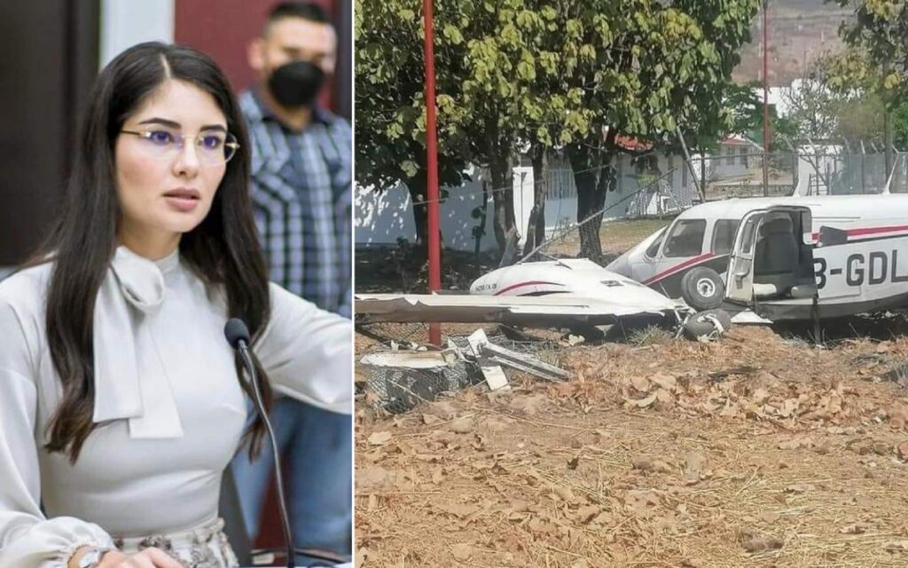 Se accidenta avioneta donde viajaba alcaldesa de Tepic, Geraldine Ponce