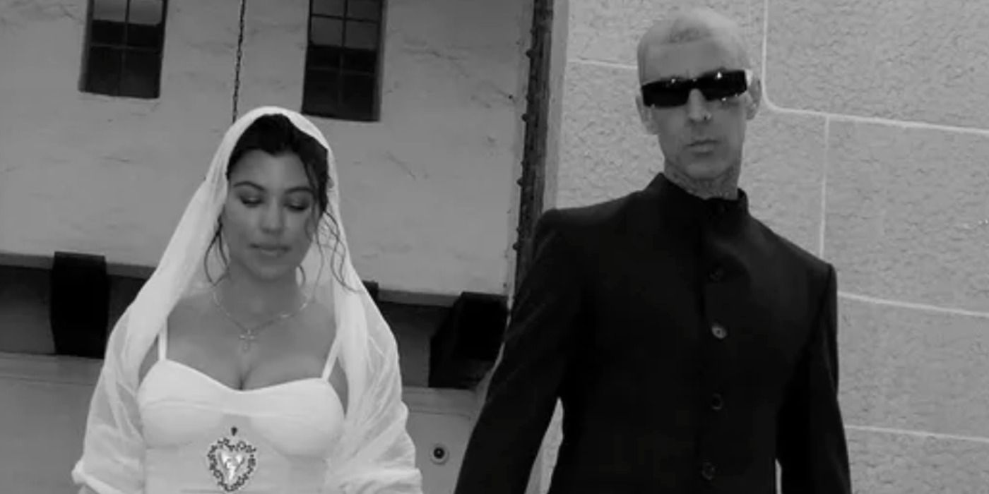 Se revela el vestido de Kourtney Kardashian para la boda italiana con Travis Barker