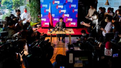 Solo tres periodistas presentes en la primera rueda de prensa del presidente de Filipinas