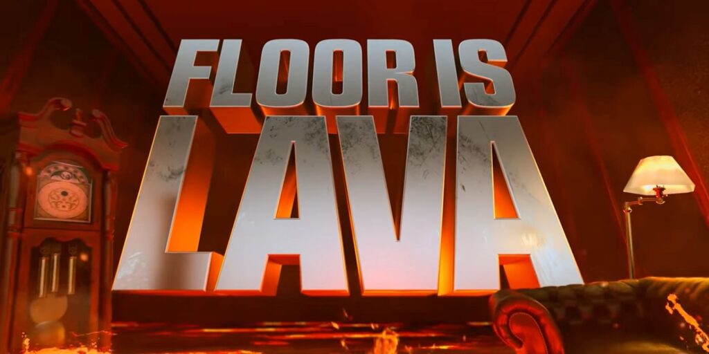 The Circle: Courtney Revolution compitiendo en Floor Is Lava Season 2