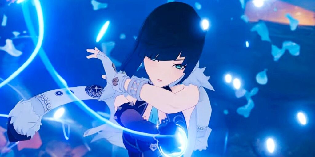 Todos los personajes de Genshin Impact en el cartel de deseos del evento de Yelan