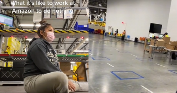 Trabaja en Amazon y le pagan por 'no hacer nada': el TikTok viral que generó controversia en las redes