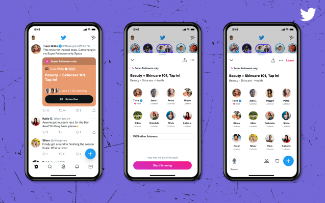Twitter implementa la capacidad para que los creadores alojen Super Follows-only Spaces