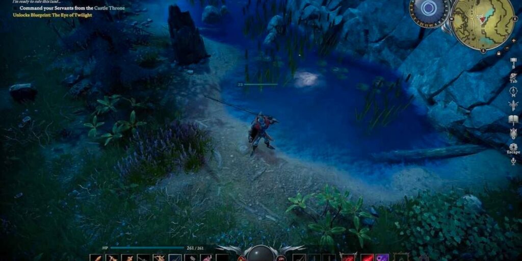 Ubicación de todos los lugares de pesca en V Rising