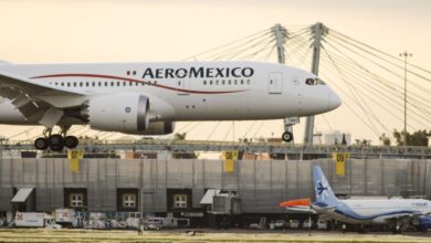 Un avión de Aeroméxico aborta el aterrizaje en Ciudad de México por saturación de la pista
