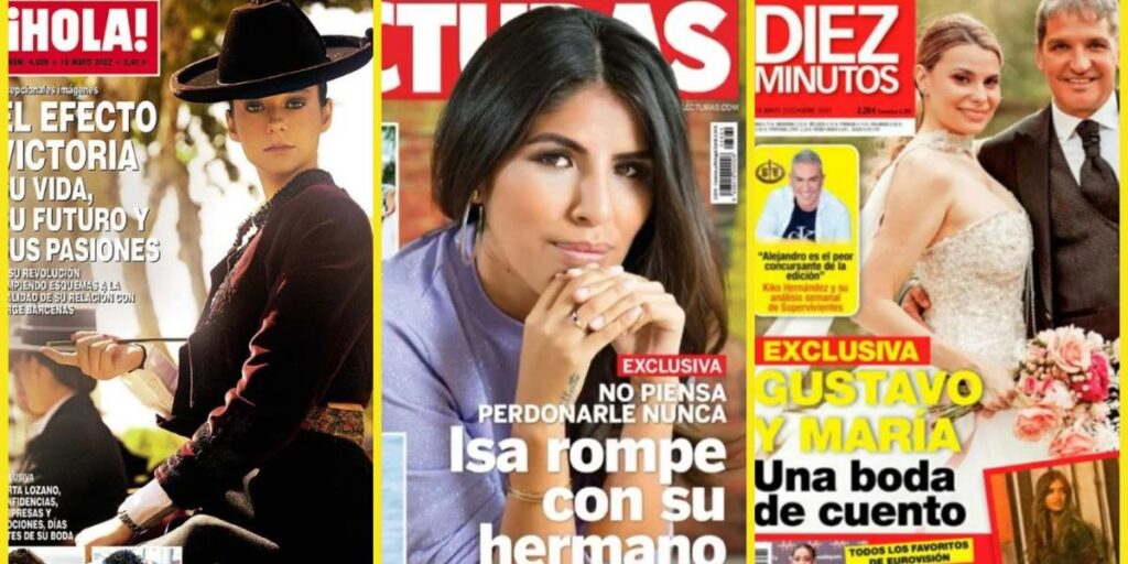 Victoria Federica, Isa Pantoja y la cita "secreta" de Sara Carbonero, en las portadas