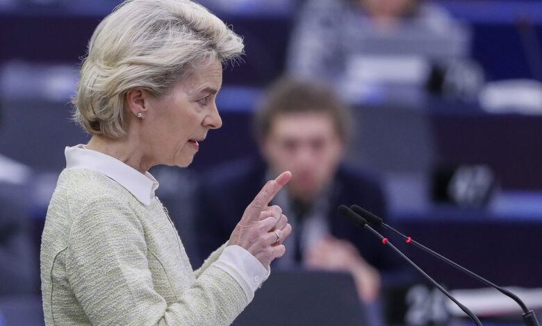 Von der Leyen propone en el Parlamento Europeo un embargo total al petróleo de Rusia: “No será fácil, pero tenemos que hacerlo”