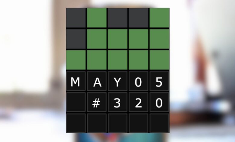 Wordle 320: 5 de mayo de 2022 Sugerencias y respuestas