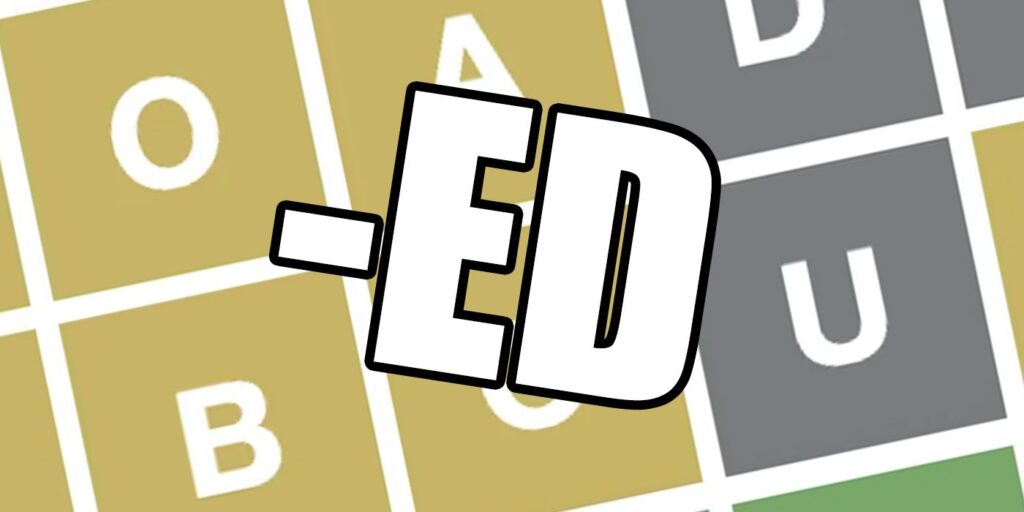 Wordle: cada palabra de cinco letras que termina en "ED"