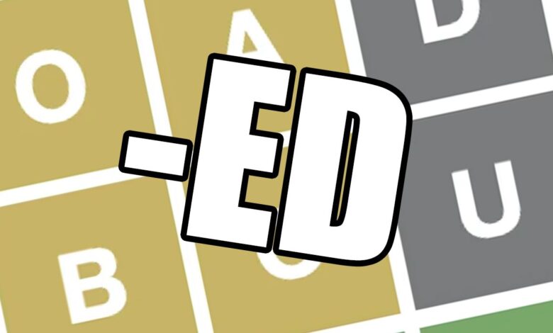 Wordle: cada palabra de cinco letras que termina en "ED"